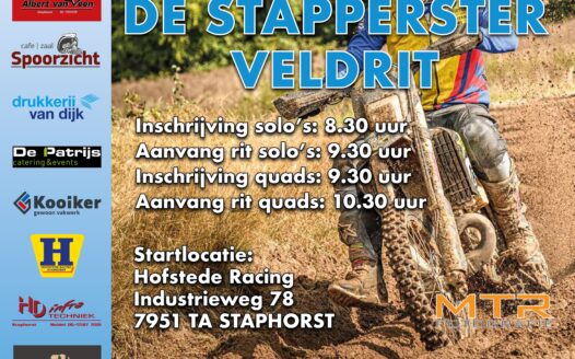 Verkeersregelaar bij de Stapperster veldrit